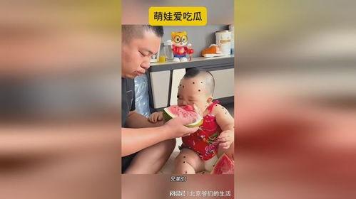 萌娃动态吃瓜视频下载,萌态可掬萌翻网友