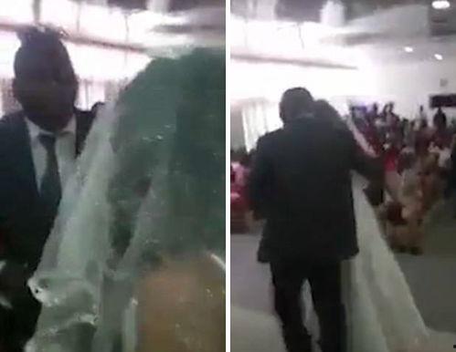 新郎在旁边吃瓜视频