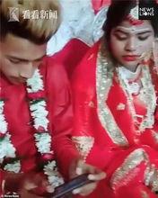 新郎在旁边吃瓜视频